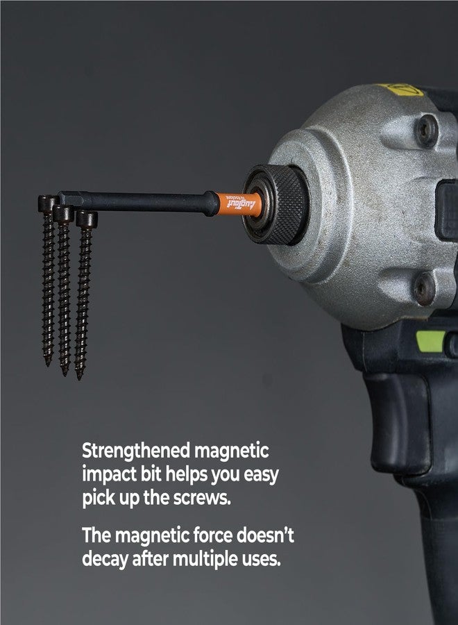 toolant Impact Hex Head Allen Wrench Drill Bit Set 20pcs (Metric&SAE), 1/4" Hex-Shank S2 Steel Hex Bits Set, CNC Machined Tips with Magnetism, 4" Long with Storage Box - Image 5