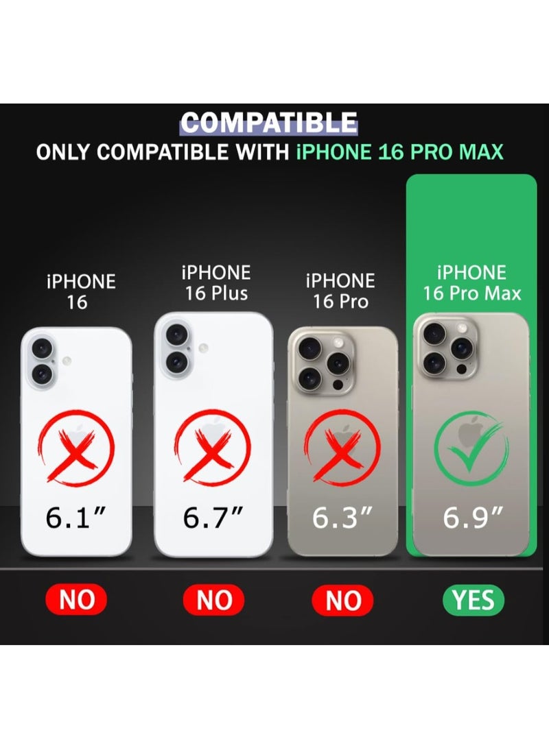 Line Ultra-Hybrid Crystal Clear Back Case Cover for iPhone 16 Pro Max | Shockproof Design | Camera Protection Bump | Hard Clear Back | Bumper Cover Case for iPhone 16 Pro Max (PC & TPU, Transparent) - Image 2