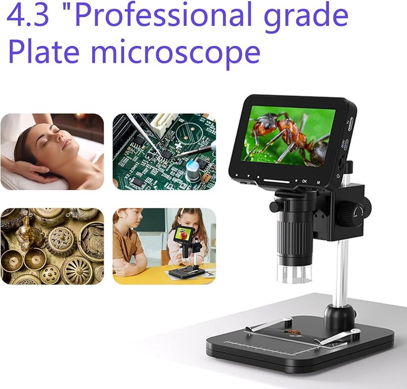 USB Stereo Microscope 720P Video Recorder 1000X Magnification Digital Microscope For Coin Inspection - Image 3