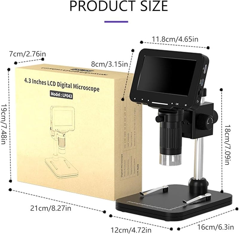 USB Stereo Microscope 720P Video Recorder 1000X Magnification Digital Microscope For Coin Inspection - Image 5