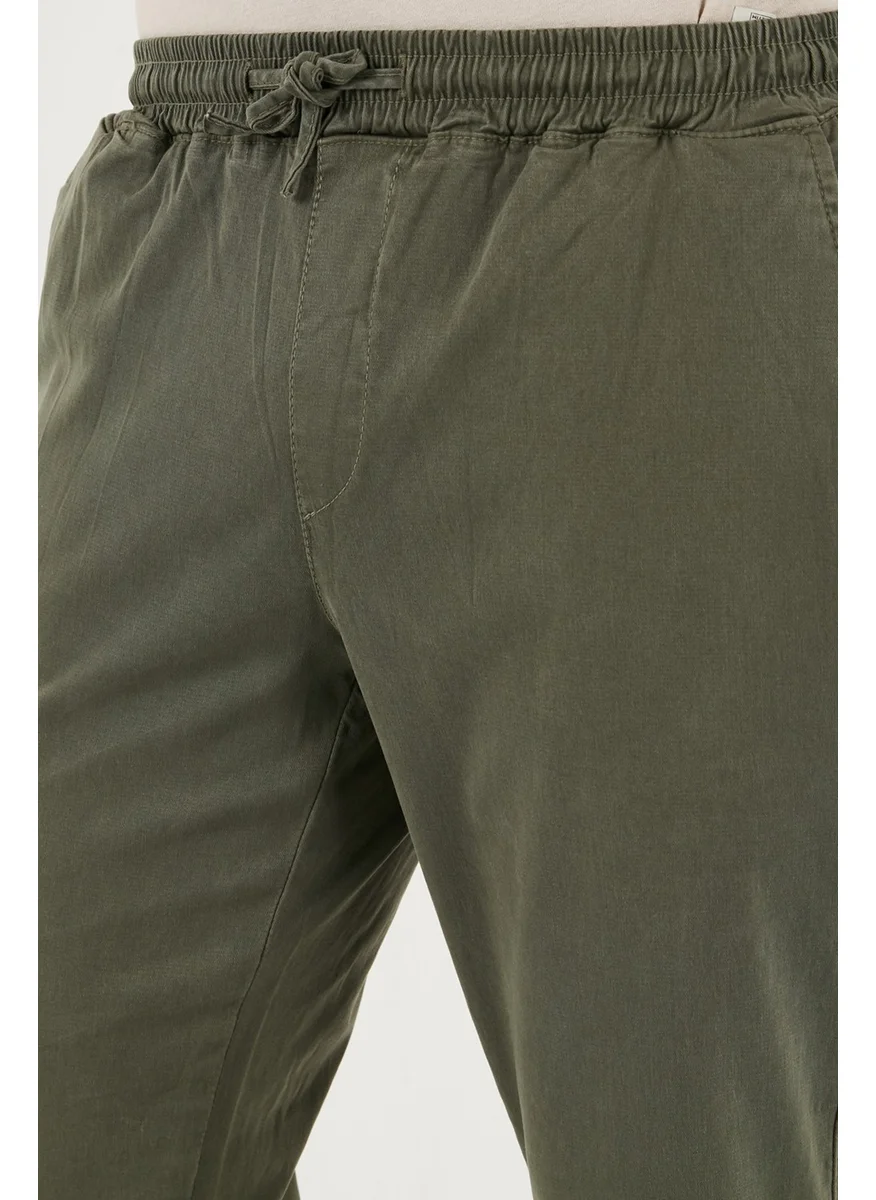 Buratti Stretch Cotton Regular Fit Elastic Leg Jogger Pants Men's Trousers 674004