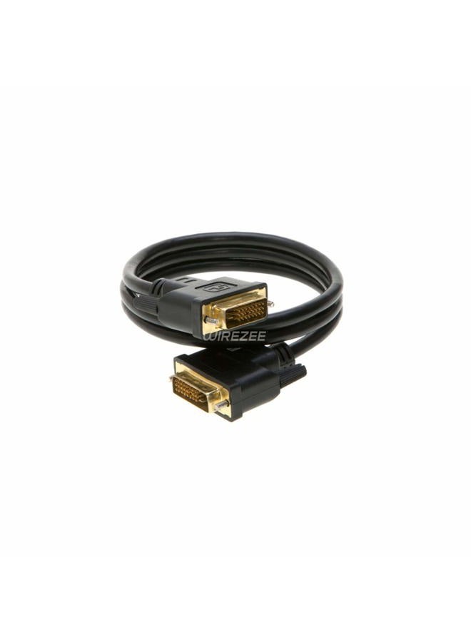 WireZee DVI-D Cable Dual Link DVI to DVI Male Wire 24+1 Pin 3ft 6ft 10ft 15ft 25ft (6FT) - Image 1