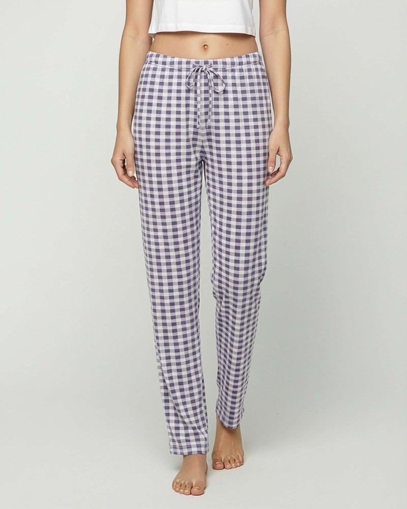 REALESSENTIALS Real Essentials 3 Pack: Womenâ€™s Ultra-Soft Comfy Pajama Lounge Pants Sleepwear (Available in Plus Size) Set 1-M - Image 2