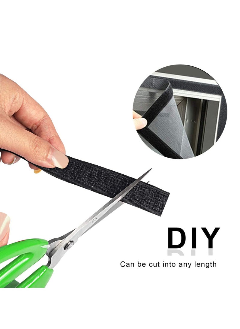 RATSAW - 2 Rolls Self Adhesive Hook and Loop Tape 8M Mounting Adhesive Tape Double Side Sticky Strip for Installation Home Office - Image 1