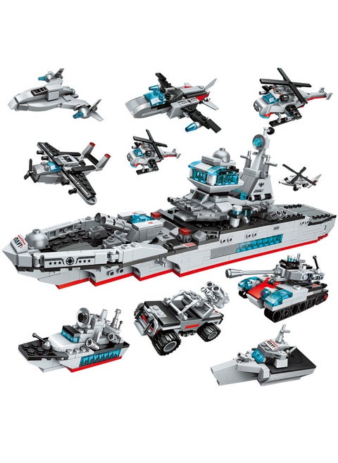 Enlighten Bricks Swift General 6-in-1 Police Transformer Toy 1411 Ocean Cruiser