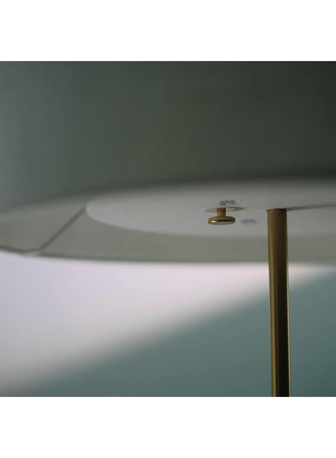 erorex Table Lamp, White Textile/Brass-Plated, 65 Cm - Image 2