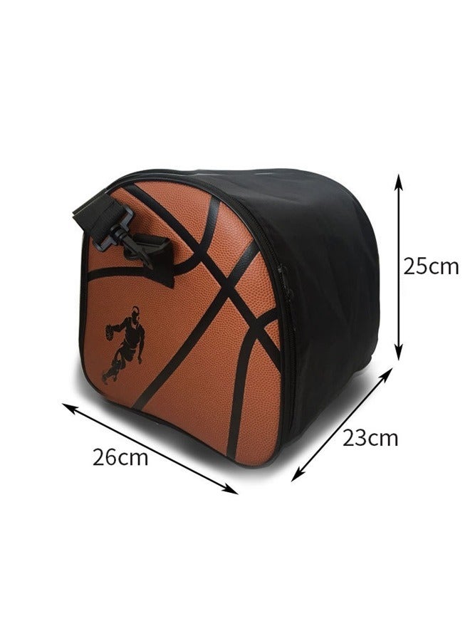 yongsheng Basketball Holder Bag，Single basketball Ball Tote Bag Storage Handbag with Ball Holder Pad, Anti-Scratch Compartment & Handle Strap Fits - Image 4
