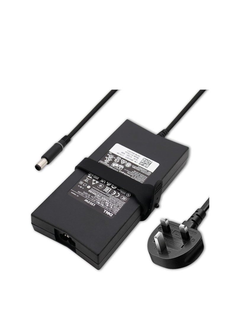Ntech - NTECH Replacement charger for Dell New  130W  19.5V 6.7A AC Adapter Inspiron 15  7567   15  7566 15  7599 Laptop Power Supply Charger With UK Power Cord. - Image 1
