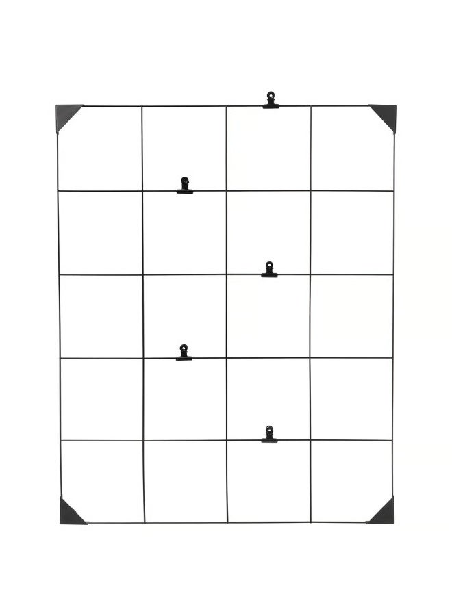 لوحة ملاحظات بمشابك، سوداء، 60×75 سم - Image 1