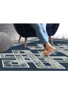 VAS COLLECTIONS VAS COLLECTIONS Premium Chenille Carpet 500 GSM Velvet CarpetArea RugDurries with Fine Gold Yarn for Living Room Bedroom Runner Grey 5x7 Feet  - Image 5