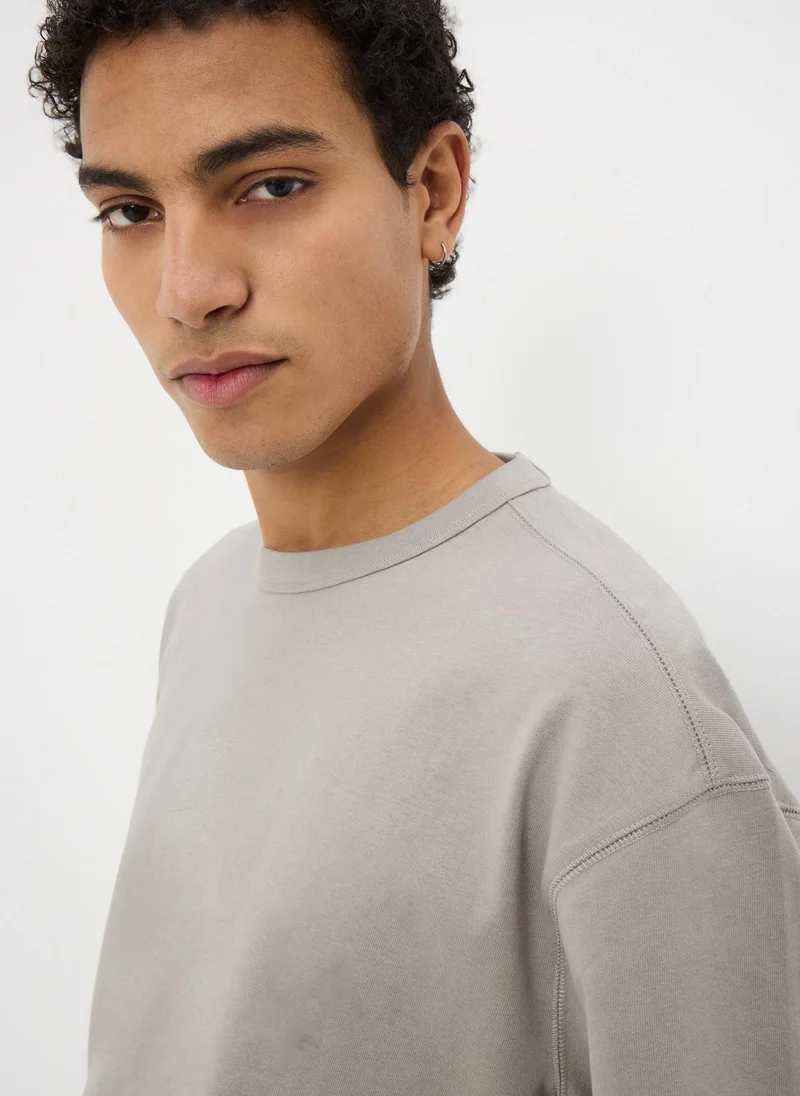 Matalan Grey Heavyweight T-Shirt