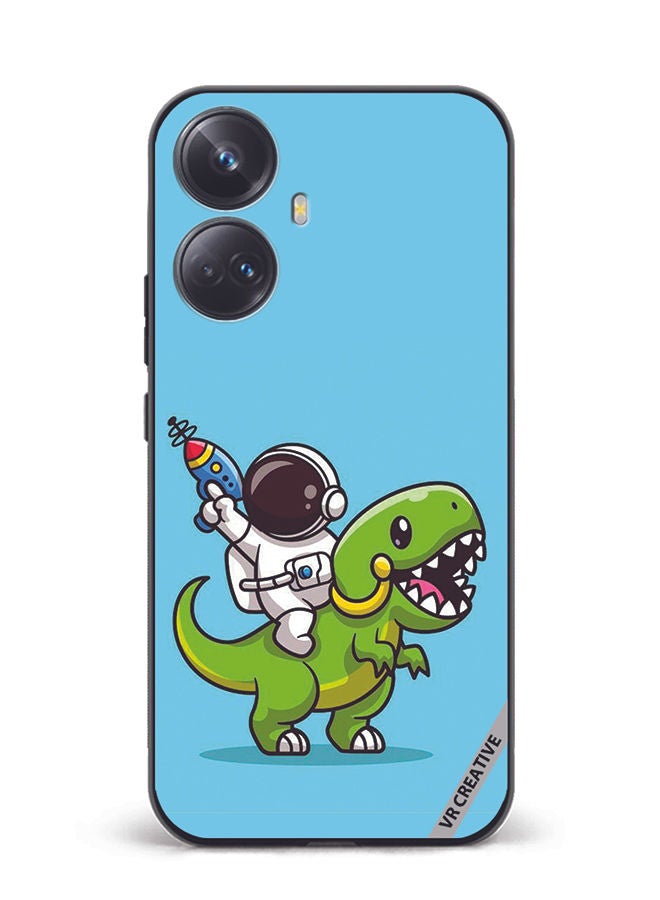 VR CREATIVE Protective Case Cover For Realme 10 Pro Plus Dinosaur Design Multicolour - Image 1
