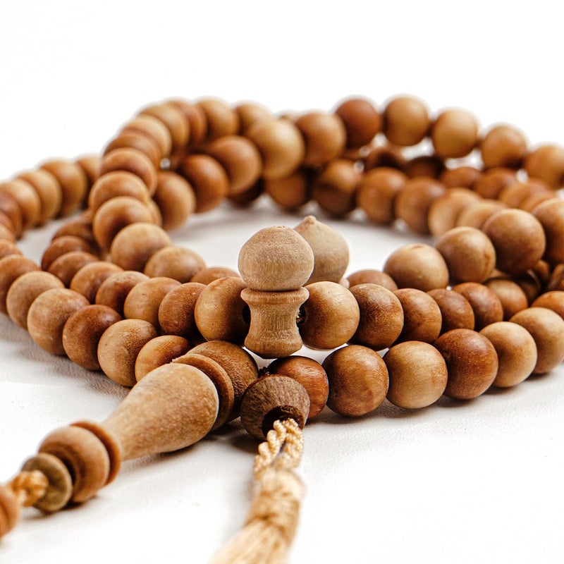 Nusantara Shop Nusantara Shop Sandalwood Tasbih 99 8mm - Islamic Prayer Beads, Tasbeeh, Muslim Rosary, Masbaha, Misbaha, Tesbih, Tespih, Dhikr Beads, Zikr Beads, Sibha, Muslim Mala, Worry Beads, Prayer Counter  - Image 4
