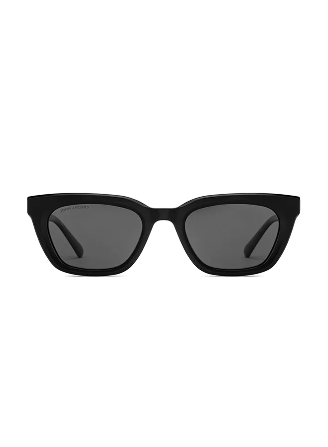 John Jacobs Sky Blue Black Full Rim Rectangle John Jacobs JJ Tints JJ S70035-C2 Sunglasses