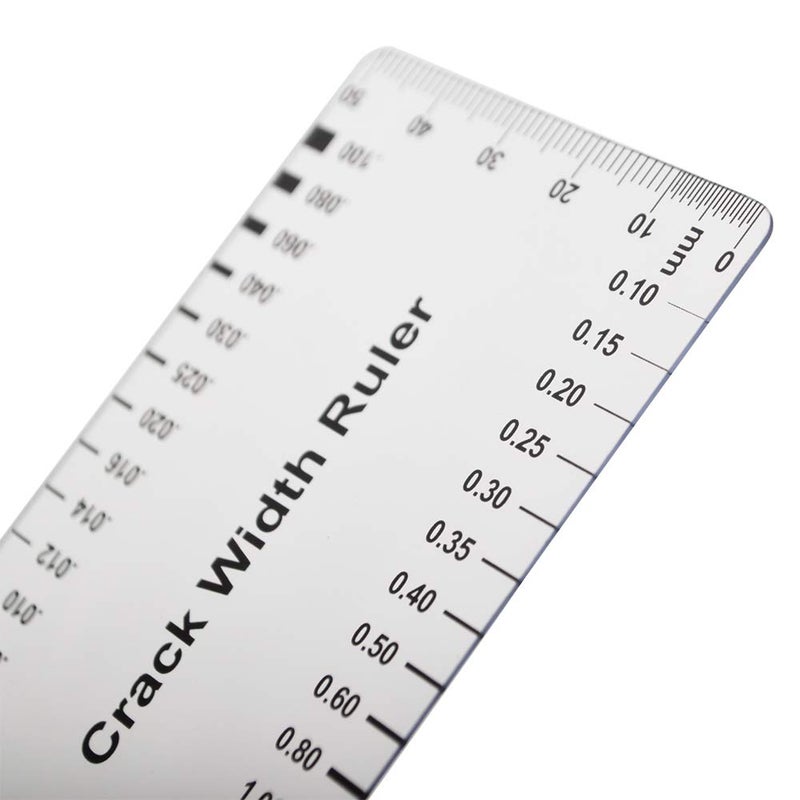 Muka (10PCS) Muka Plastic Concrete Crack Width Ruler-Gloss Clear A - Image 4