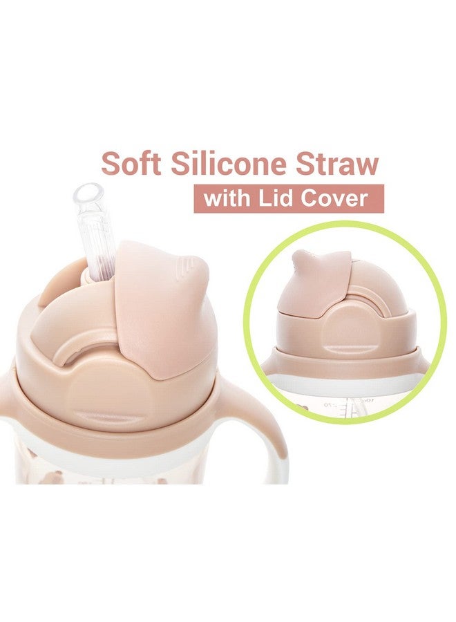 أر فور رابيت كوب شرب فائق الجودة من R for Rabbit | 10 أونصة سائلة | كوب شرب مضاد للانسكاب مع شفاطة سيليكون ناعمة خالية من مادة BPA وغير سامة للأطفال من سن 9 أشهر فما فوق - (300 مل، بيج) - Image 2