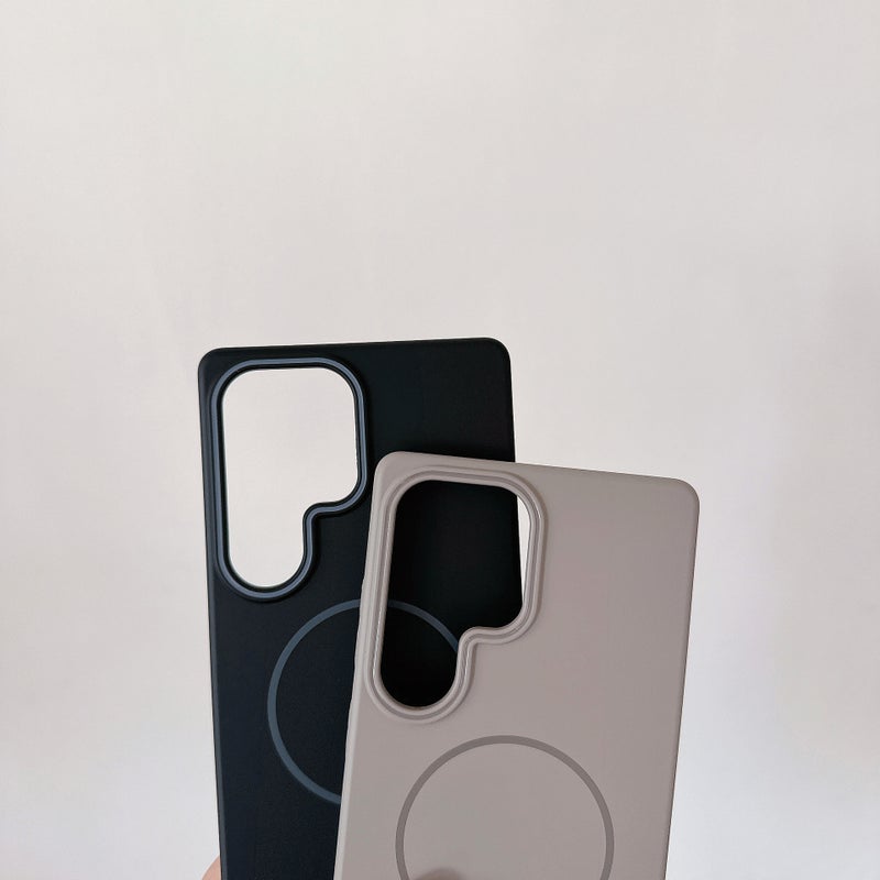 Matte PC Magnetic Phone Case for Samsung S26 Ultra S25 Plus S24 Soft Touch Shockproof Cover - Image 3