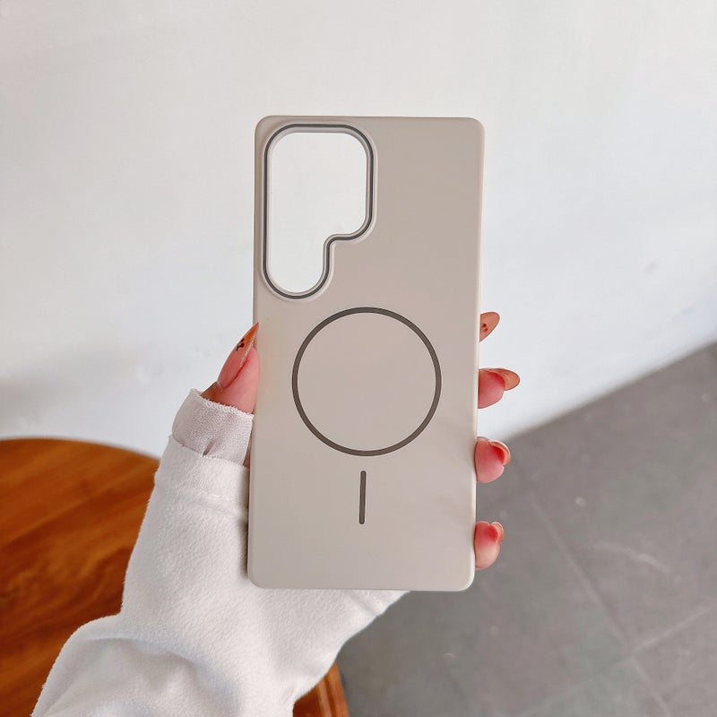 Matte PC Magnetic Phone Case for Samsung S26 Ultra S25 Plus S24 Soft Touch Shockproof Cover - Image 1