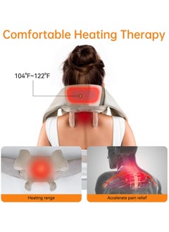 LIMOS Neck and Shoulder Massager with Heat, Deep Tissue Kneading Massage Pillow for Back, Legs, and Waist Pain Relief, Ideal for Home, Office & Car Use  - Image 5