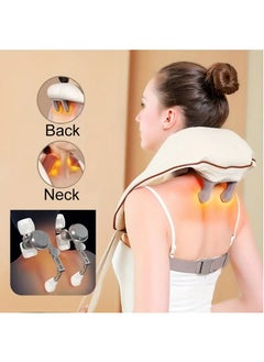 LIMOS Neck and Shoulder Massager with Heat, Deep Tissue Kneading Massage Pillow for Back, Legs, and Waist Pain Relief, Ideal for Home, Office & Car Use  - Image 1