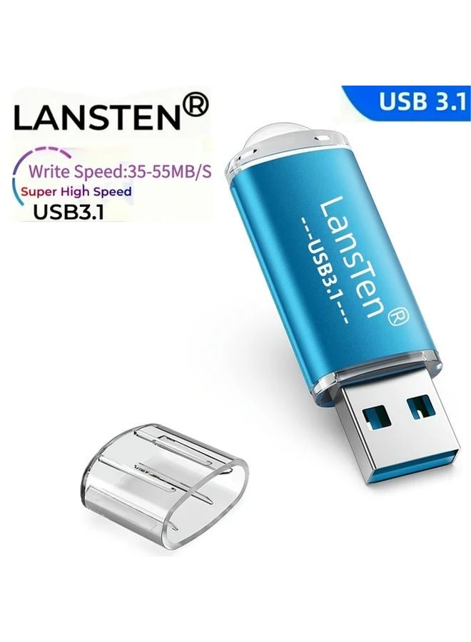 LANSTEN 256GB USB 3 1 Flash Drive Rotate Metal High Speed Memory Stick For Phone Computer - Image 2