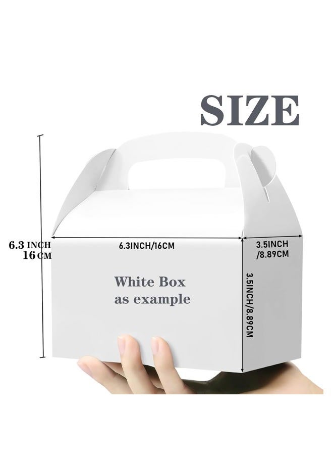 Oletx 30-Pack Rose Gold Party Favor Treat Boxes, Goodie Boxes, Gable Paper Gift Boxes with Handles. Perfect for Wedding, Birthday, Graduation, Babyshower. - Image 3