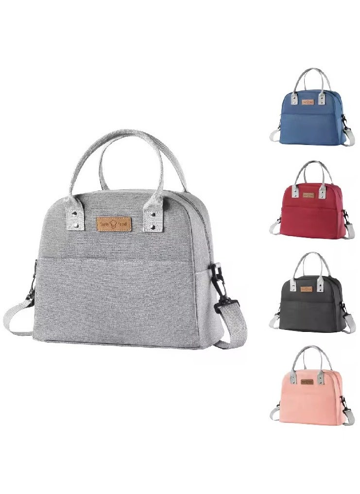 VIO Insulated Waterproof Lunch Bag Thermal Reusable Lunch Bag For Office Work School College Travel Picnic Small Cooler Tote Bag for Men Women Boys Girls Indoor Outdoor  - Image 1