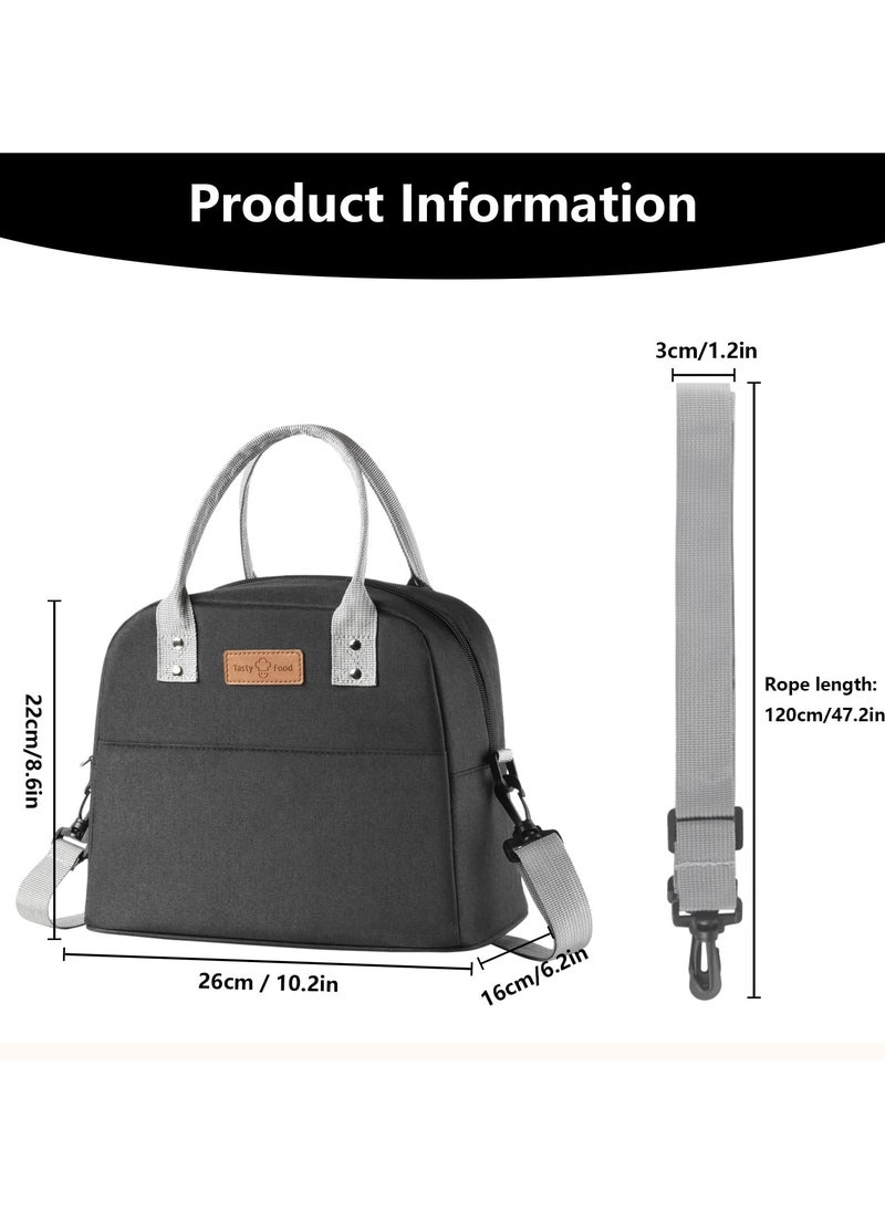 VIO Insulated Waterproof Lunch Bag Thermal Reusable Lunch Bag For Office Work School College Travel Picnic Small Cooler Tote Bag for Men Women Boys Girls Indoor Outdoor  - Image 3