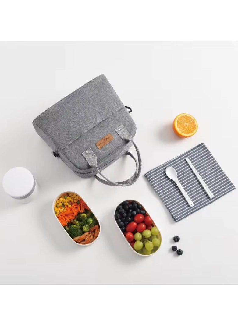 VIO Insulated Waterproof Lunch Bag Thermal Reusable Lunch Bag For Office Work School College Travel Picnic Small Cooler Tote Bag for Men Women Boys Girls Indoor Outdoor  - Image 2