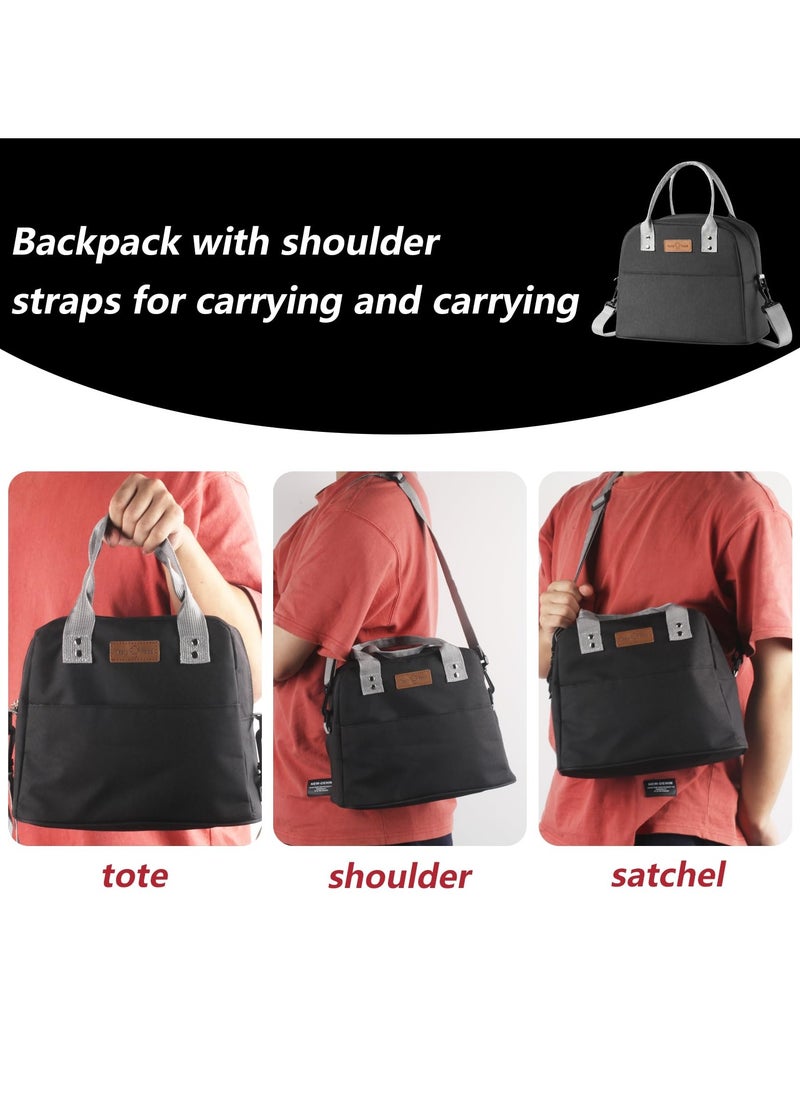 VIO Insulated Waterproof Lunch Bag Thermal Reusable Lunch Bag For Office Work School College Travel Picnic Small Cooler Tote Bag for Men Women Boys Girls Indoor Outdoor  - Image 5