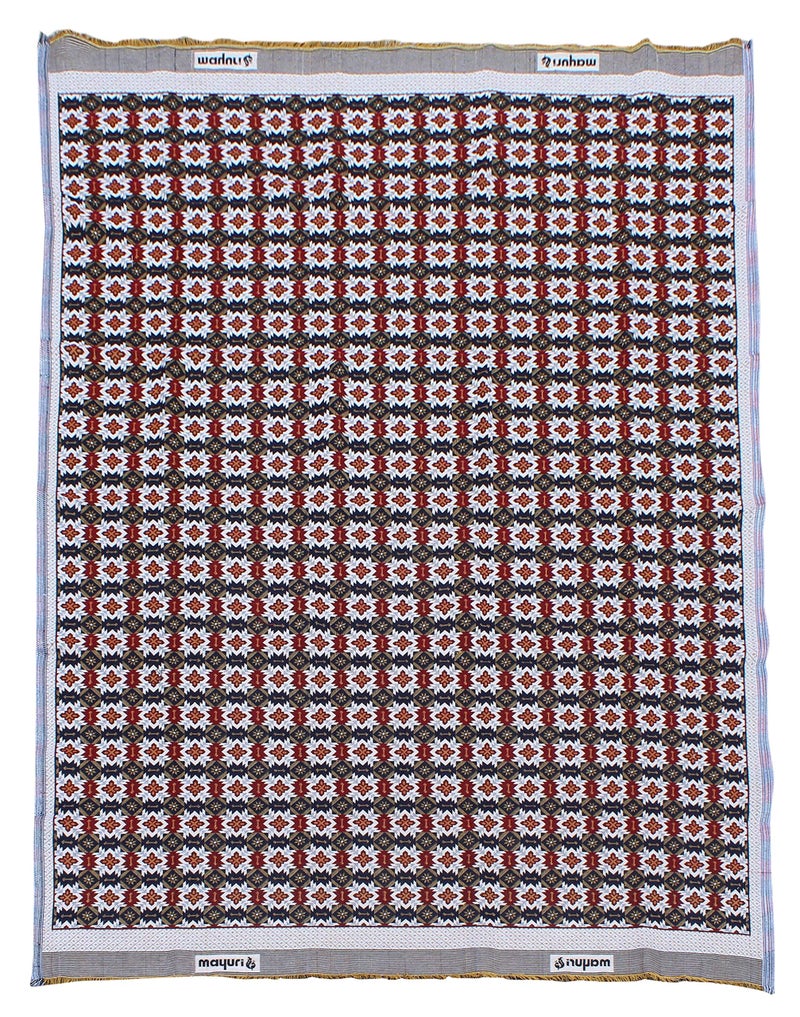 Mandhania Solance by Mandhania MayurPankh 3D Solapur Chaddar 100% Cotton Dailyuse Single Bed Blanket Pack of 1 - Image 2