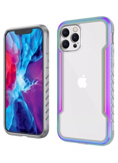 iPhone 13 Pro Max Heavy Duty Defender Rugged Anti-Drop Case Clear Back Cover with Shockproof Hybrid Metal and TPU Bumper Frame Aurora - pzsku/ZB052E763F43715634E53Z/45/_/1653200962/046f072b-631c-4349-83b3-8059f5f595be