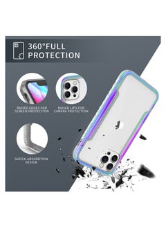 iPhone 13 Pro Max Heavy Duty Defender Rugged Anti-Drop Case Clear Back Cover with Shockproof Hybrid Metal and TPU Bumper Frame Aurora - pzsku/ZB052E763F43715634E53Z/45/_/1653200962/63b8a19e-bfc7-4a71-ba4c-8d5c08b2b7c3