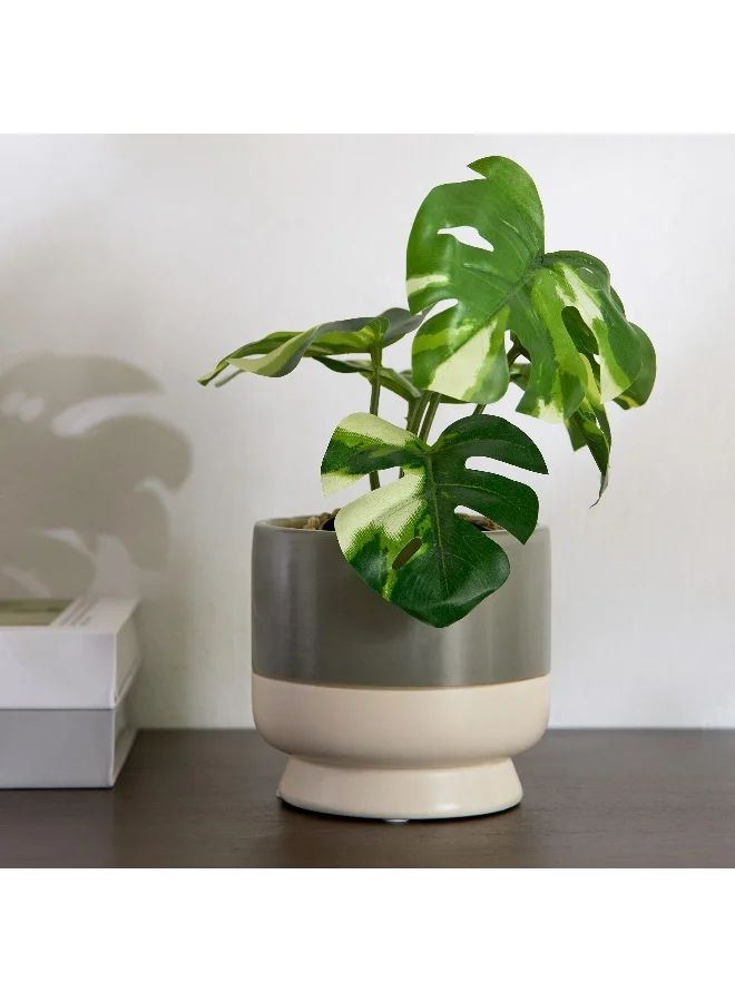Home Box Vesus Dolomite Plant Pot - 11.3x11.3x10.4 cm