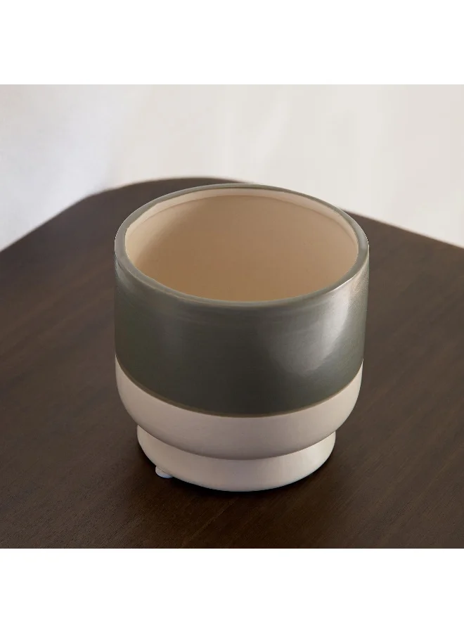 Home Box Vesus Dolomite Plant Pot - 11.3x11.3x10.4 cm
