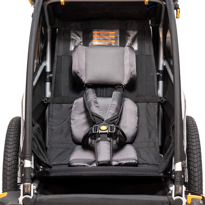 Burley Design Kids Bike Trailer & Stroller Seat Pad, Grey, One Size (960134) - Image 2