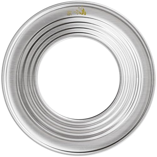Prime Home Direct Stainless Steel Steamer Ring | Fits 7 to 12-Inch Bamboo Steamer Basket | Steaming Ring for Asian Chinese Wok, Food, Dumpling, Dim Sum, Steam Pot Accessories Metal Cooking Rim Adapter - Image 1