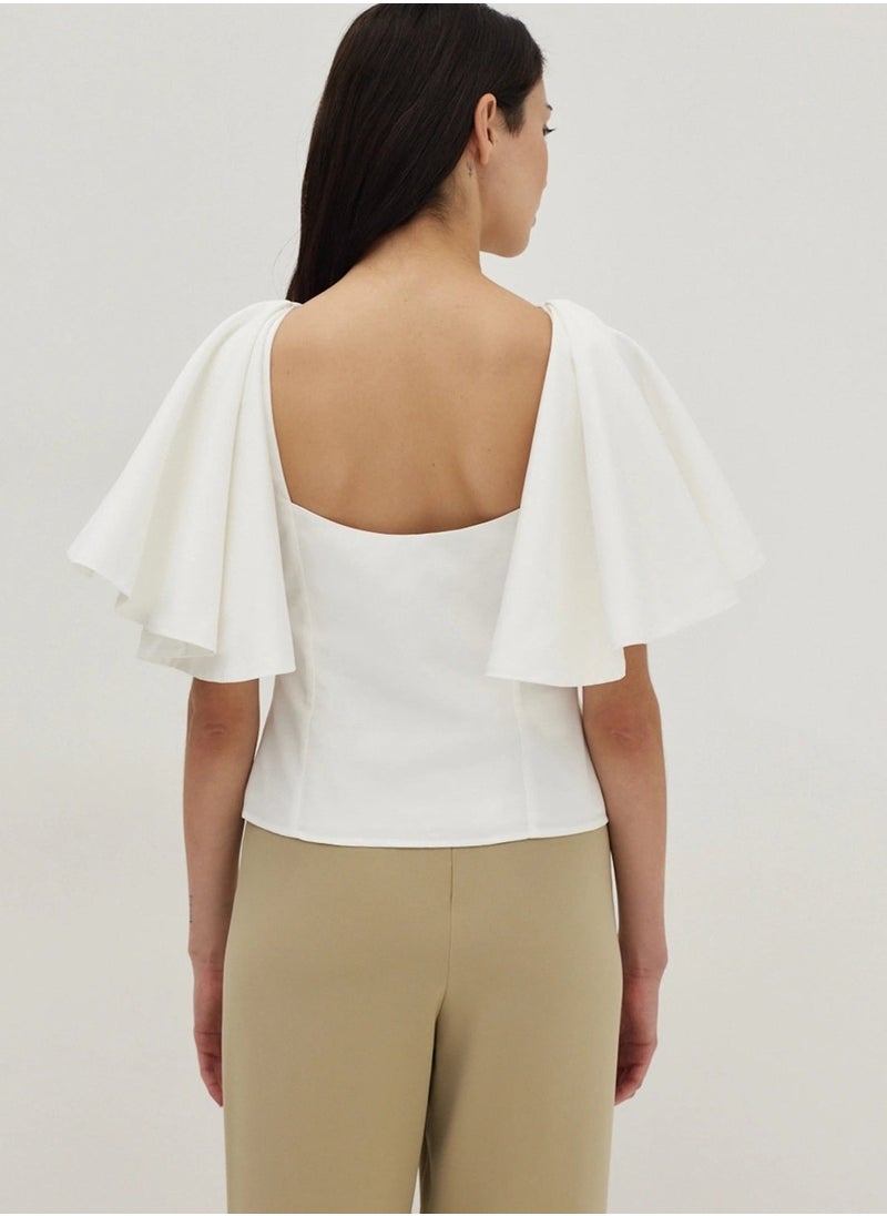 STYCHED - Bogota White Top - Image 1