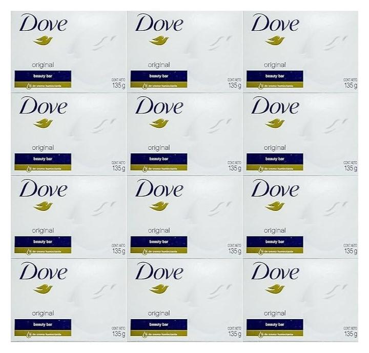 Dove White Cream Bar 4.75 Oz / 135 Gr (Pack of 12)
