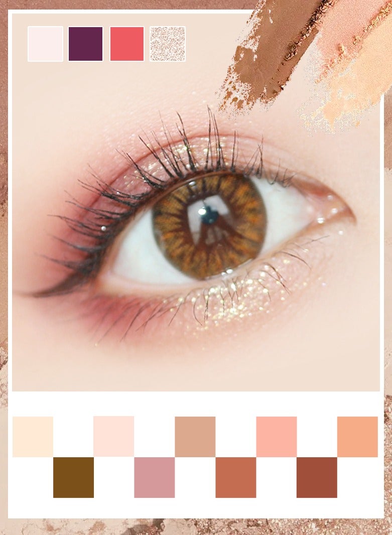 9-slot Eyeshadow Delicate Velvet Texture EARTHY - Image 2