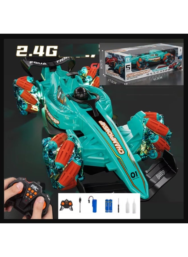 2.4GHz F1 Remote Control Car – 4WD Drift Racing with Spray  LED Lights, High-Speed Rechargeable RC Car - Image 1