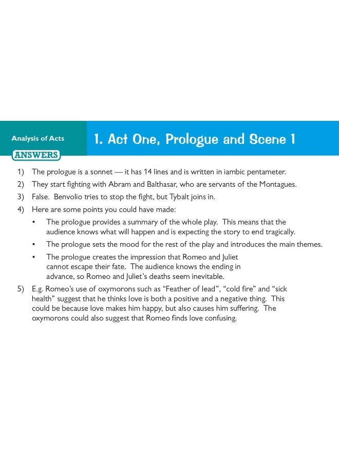 GCSE English Shakespeare - Romeo & Juliet Revision Question Cards  - Image 4