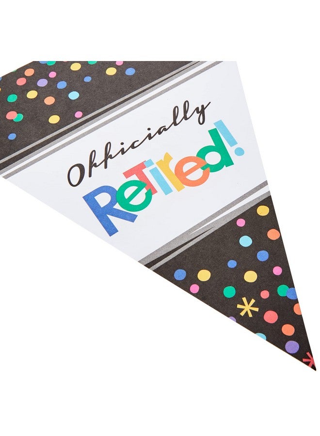 Amscan Vibrant Officially Retired Pennant Banner (1 Pc.) Easy To Hang & Durable Material Perfect Party Decor For Retirement Celebrations - Image 4