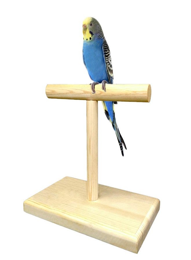 LINSHRY Bird Training Stand, Portable Tabletop Bird Perch Spin Training Perch for Parakeets Conures Lovebirds or Cockatiels - Image 1
