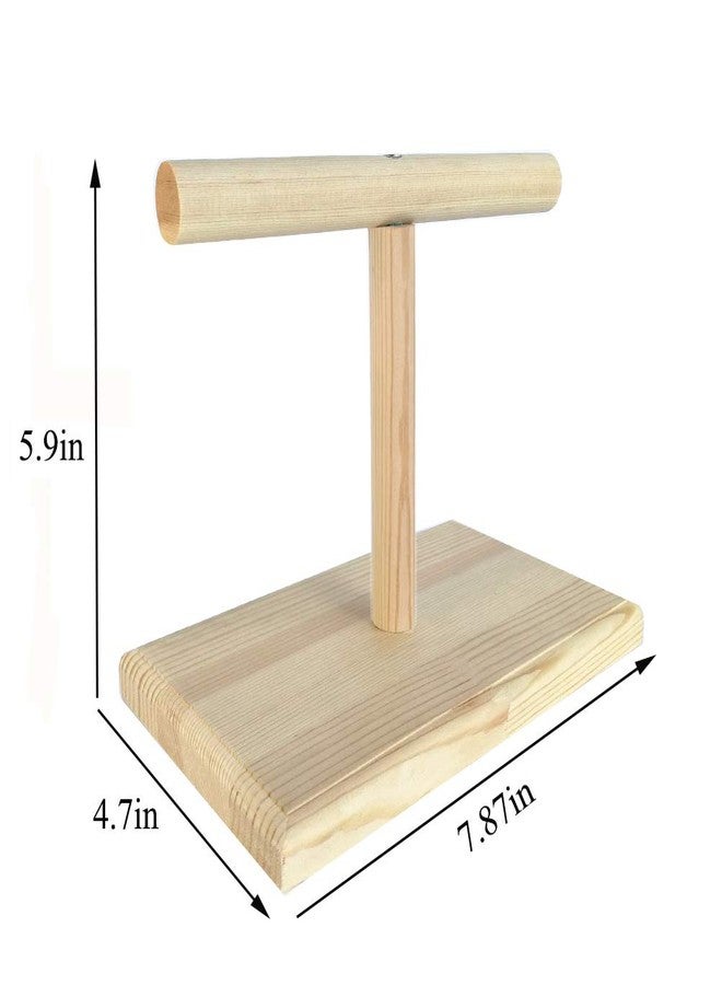 LINSHRY Bird Training Stand, Portable Tabletop Bird Perch Spin Training Perch for Parakeets Conures Lovebirds or Cockatiels - Image 2
