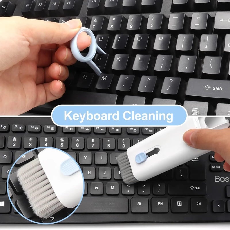 Elfora 7 in 1 Electronic Cleaner kit | Cleaning Kit for iPad | iPhone | Airpods | Monitor Screen | Keyboard | Dust Brush Including Soft Sweep | Swipe | Airpod Cleaner Pen | Key Puller and Spray Bottle - Image 5