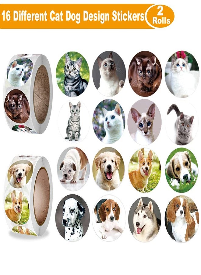 Hohamn Dog and Cat Stickers for Kids Teachers,1000 Pcs Dog Cat Design Stickers for Kids Birthday Party, School Reward, Giveaways - Image 2