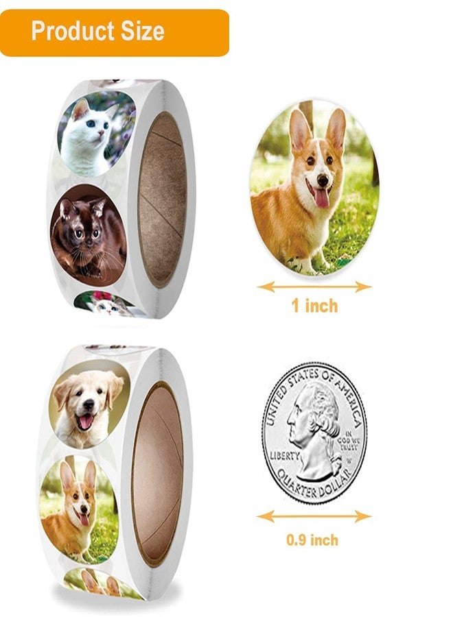 Hohamn Dog and Cat Stickers for Kids Teachers,1000 Pcs Dog Cat Design Stickers for Kids Birthday Party, School Reward, Giveaways - Image 3