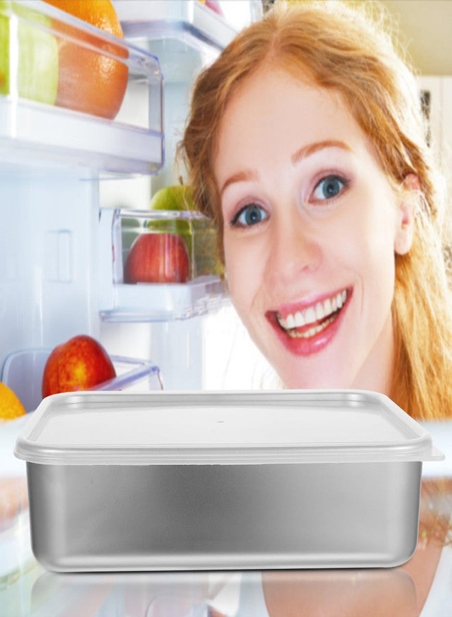 SHOWERORO 1set Stainless Steel Dumpling Freezer Box with Mesh Rack Multi-function Food Storage Container for Fridge Kitchen Organizer for Meat Fruits Vegetables Compact Sealed - Image 4