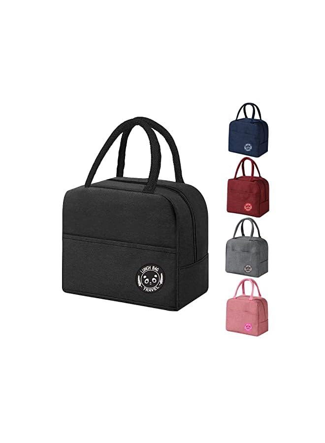 Zaboon Bag For Men/Women  Lunch Box For Office Work School Picnic Beach  Leakproof Cooler Tote Bag Freezable Lunch Bag For Kids/Adult (Black)  - Image 2